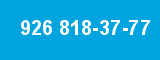 926 818-37-77 926 818-37-77